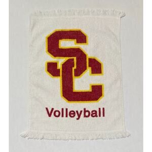 VTG USC University Southern California White Sports Gym Towel Volleyball 13B